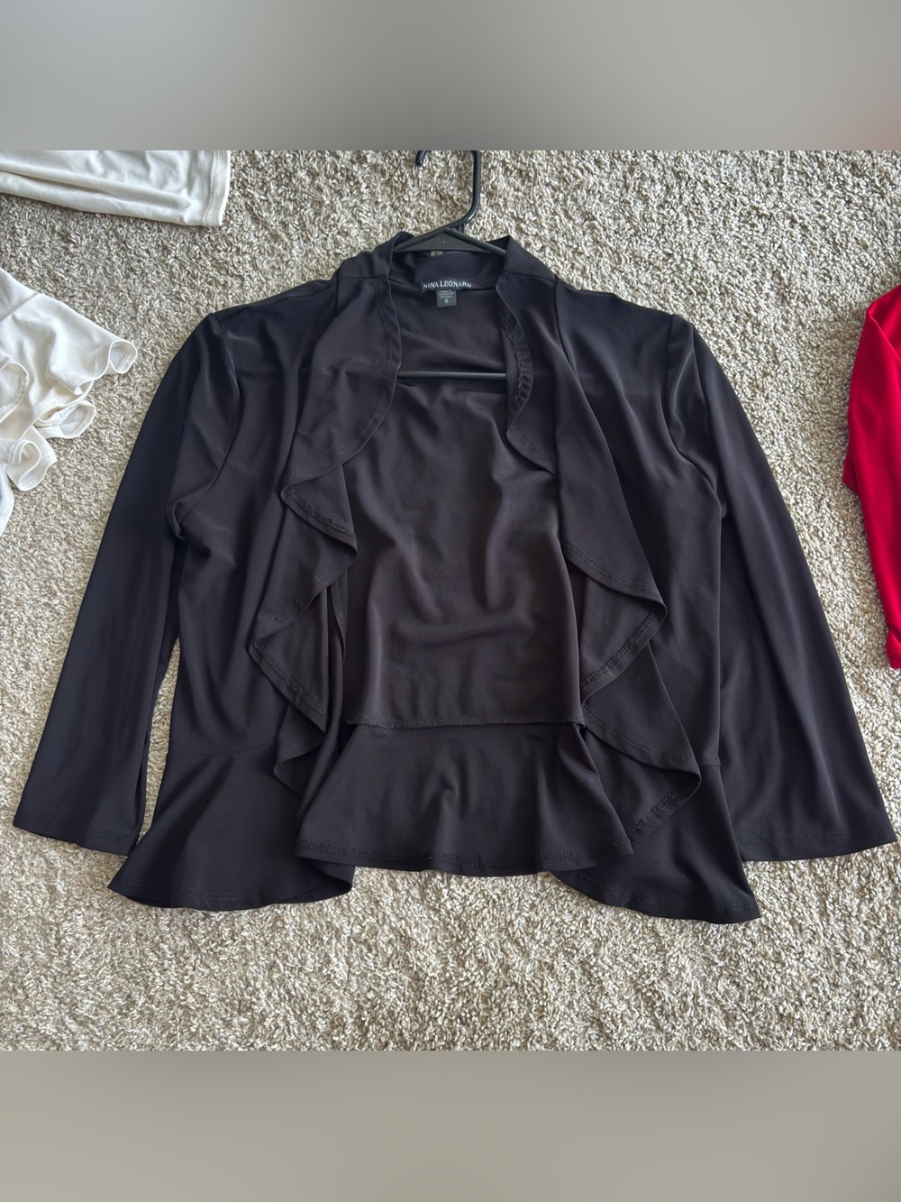 Nina Leonard Ruffle Front Cropped Cardigans Bundle - Picture 6 of 12